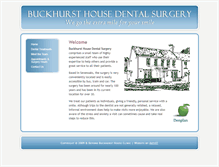 Tablet Screenshot of buckhurstdentistsevenoaks.co.uk